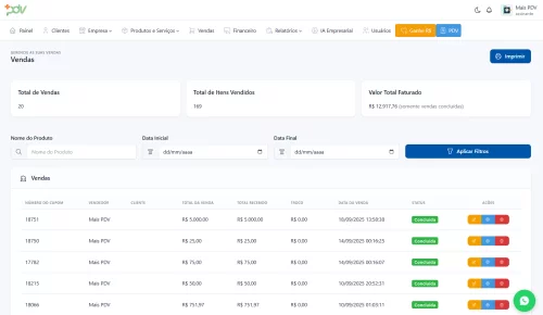 Relatório de Vendas